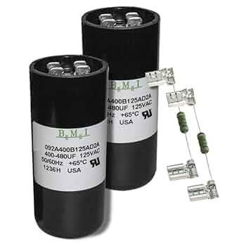 2) Pack, 400-480 uF x 110 125 VAC - BMI/USA Start Capacitor